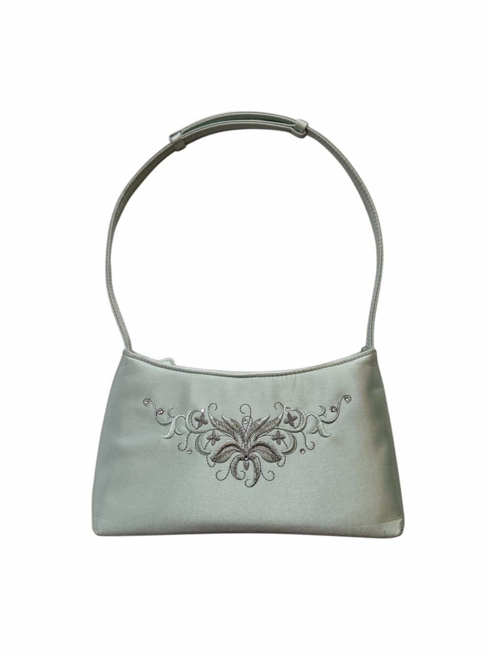 Vintage Y2K Women's Shoulder Bag in Light Mint